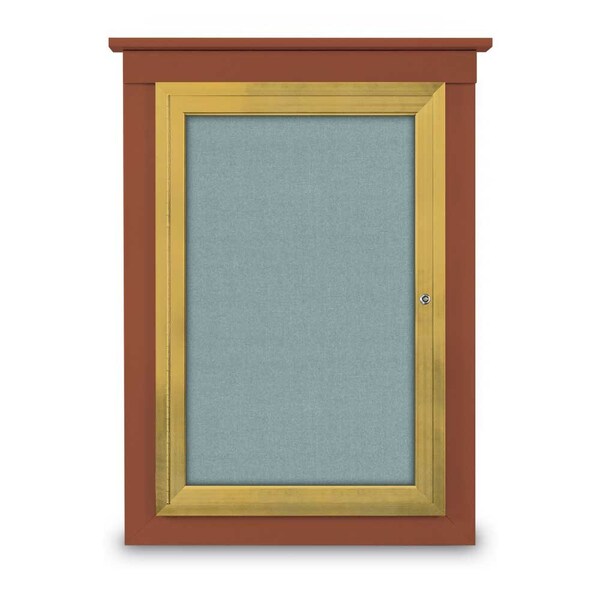 Single Door Enclosed Letterboard, 43"x33